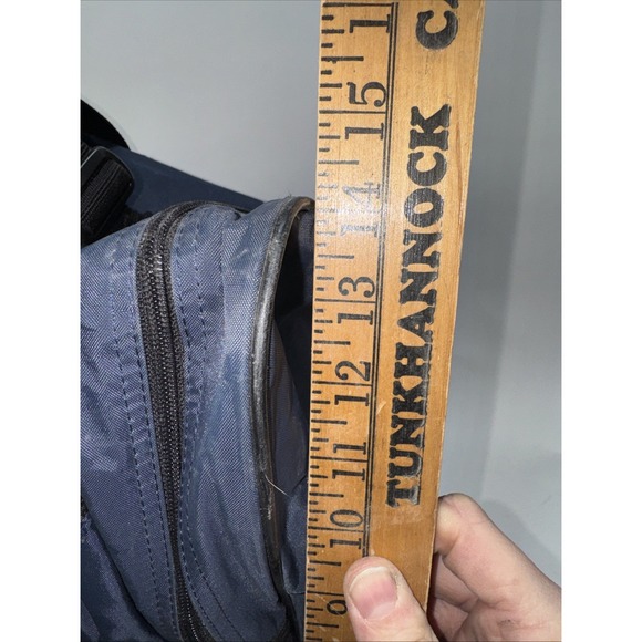 Nike Large Duffle Sports Bag 30" Long Black Side Pockets Shoulder Strap 14x14" - Picture 5 of 16